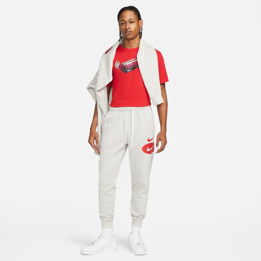 NA-F36 (M nike sportswear swoosh league pant grey/heather/university red) 32294859 NIKE