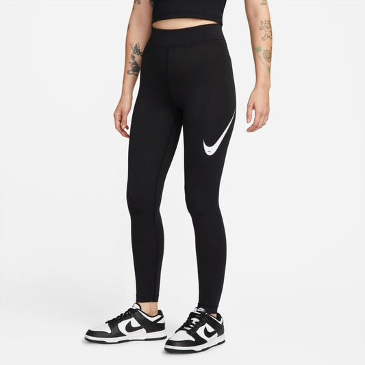 NA-U36 (W nike sportswear swoosh high rise leggings black/white) 32293325 NIKE