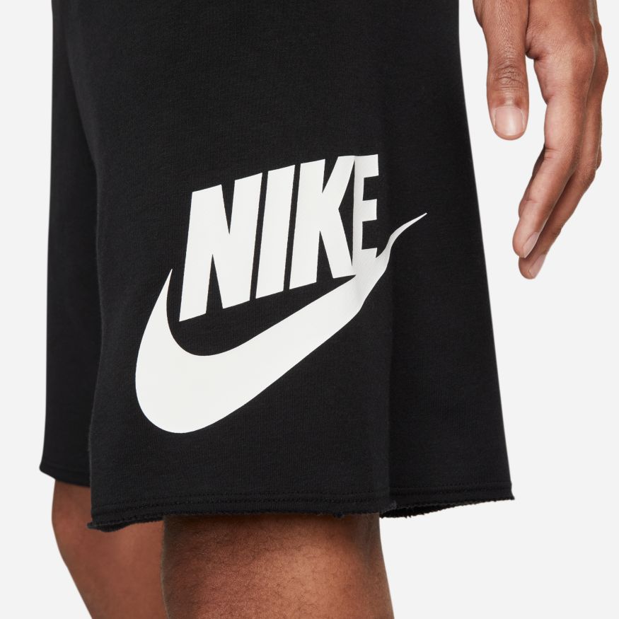 NA-E35 (M nike sportswear sports essentials french terry alumni shorts black/white) 22293836 NIKE