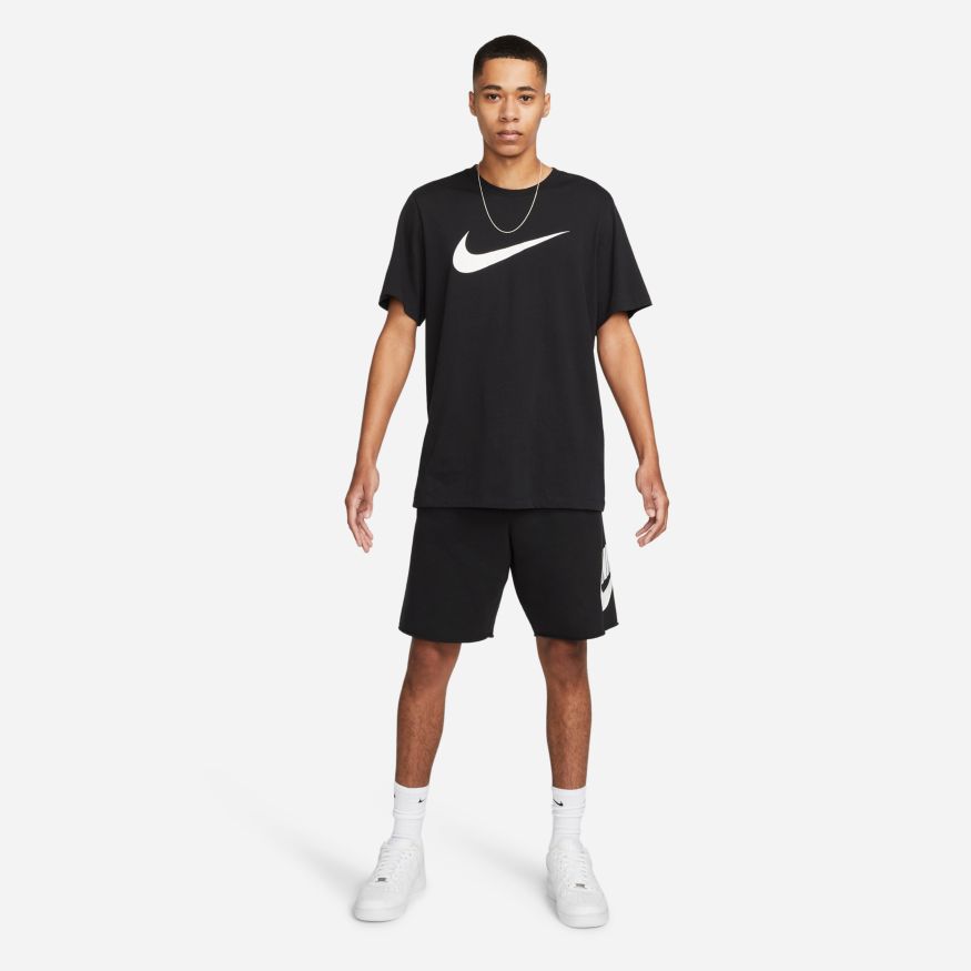 NA-E35 (M nike sportswear sports essentials french terry alumni shorts black/white) 22293836 NIKE