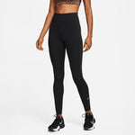 NA-Y41 (Nike one women dri fit high rise tights black/white) 22393836 NIKE
