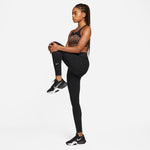 NA-Y41 (Nike one women dri fit high rise tights black/white) 22393836 NIKE