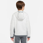 NA-N35 (Boys nike sportswear amplify pullover hoodie photon dust/smoke grey/siren red) 22293069 NIKE