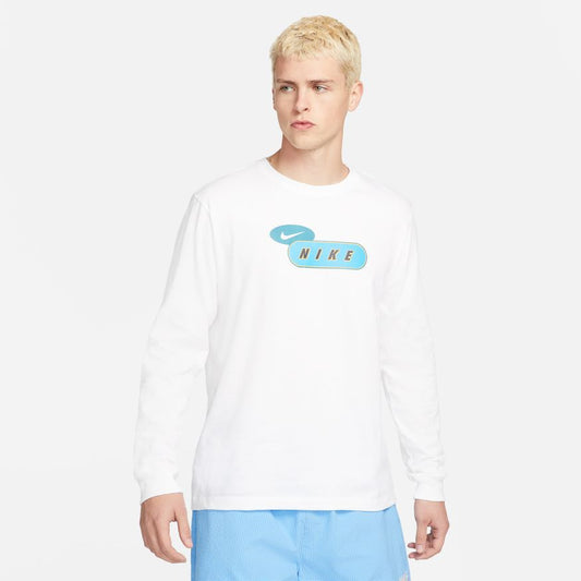 NA-W38 (Nike sportswear brandriff open long sleeve tee white) 82292558 NIKE