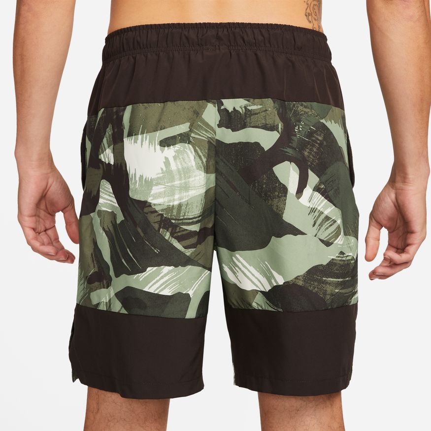 NA-B40 (Nike drifit flex woven shorts 9inch camo oil green/velvet brown/coconut milk) 92293325 NIKE