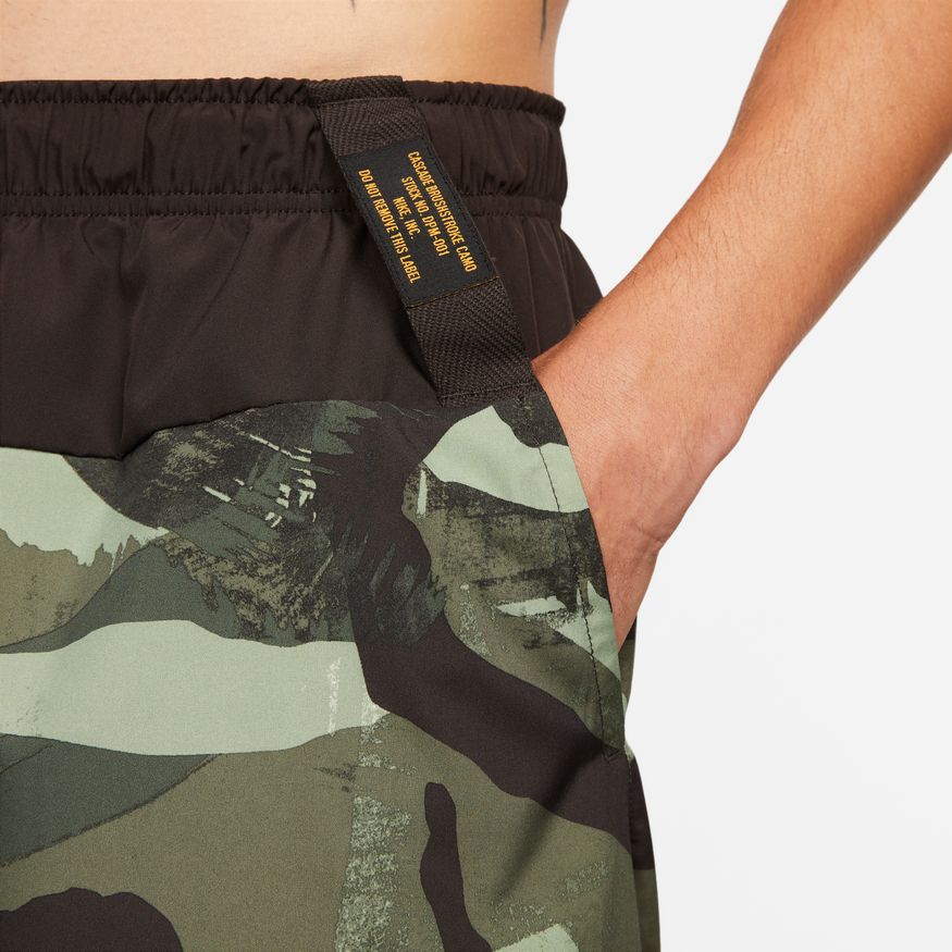 NA-B40 (Nike drifit flex woven shorts 9inch camo oil green/velvet brown/coconut milk) 92293325 NIKE