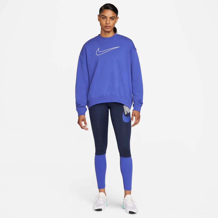 NA-V38 (Women nike drifit get fit essentials crew lapis/white) 82295115 NIKE