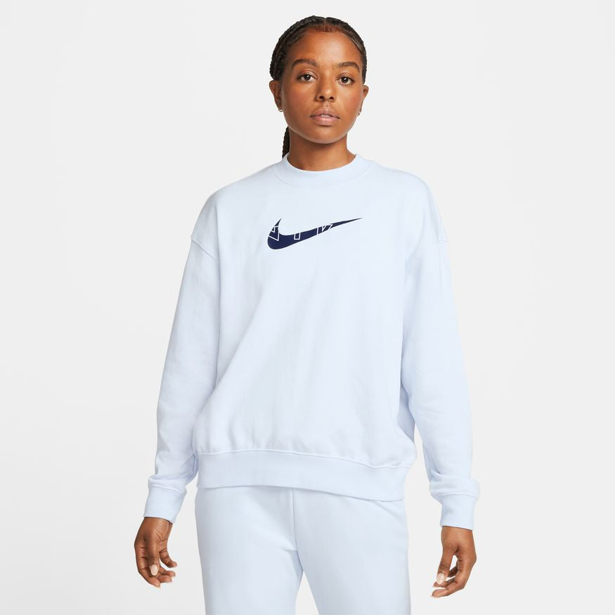 NA-C39 (Women's graphic training crew-neck sweatshirtfootball grey/midnight navy) 82295115 NIKE