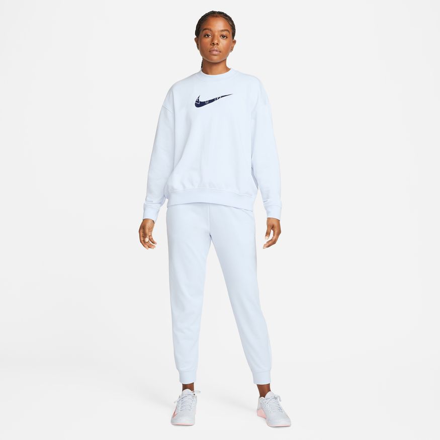 NA-C39 (Women's graphic training crew-neck sweatshirtfootball grey/midnight navy) 82295115 NIKE