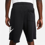 NA-B42 (Nike club alumni mens french terry shorts black/white) 22394604 NIKE