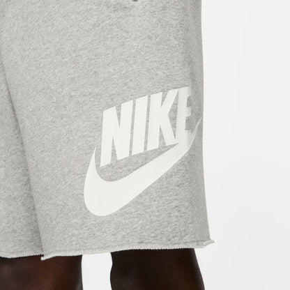 NA-C42 (Nike club alumni mens french terry shorts dark grey heather/white) 22394604 NIKE