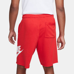 NA-N41(Nike Club Alumni Men's French Terry Shorts University Red/White/White) 12394604 NIKE