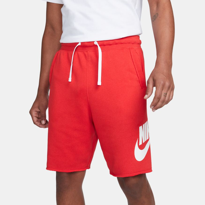 NA-N41(Nike Club Alumni Men's French Terry Shorts University Red/White/White) 12394604 NIKE