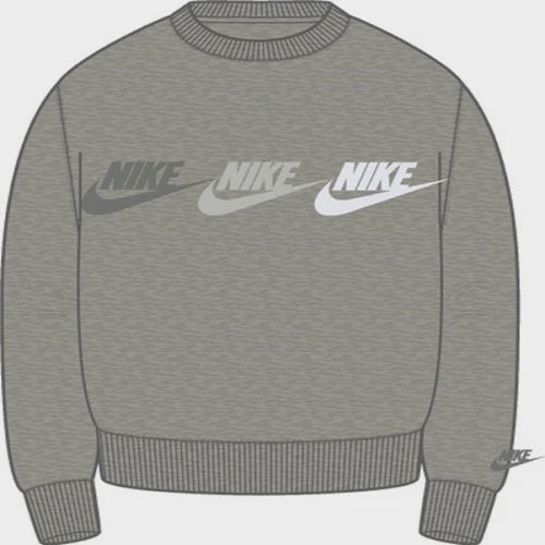 NA-H39 (Nike sportswear crew bb ehbr dark grey heather/white) 82294859 NIKE