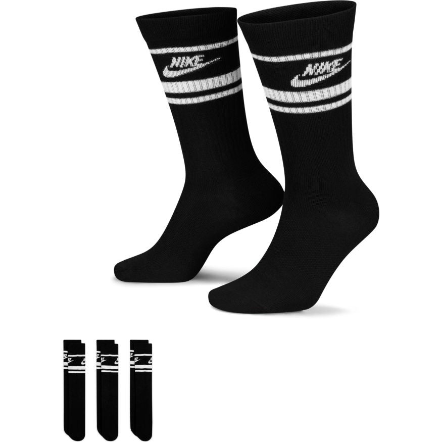 NA-C34 (Nike sports wear everyday essential crew socks black/white) 12291279 NIKE