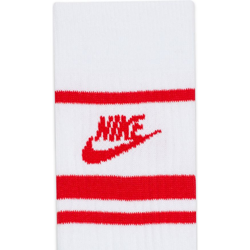 NA-D34 (Nike sportswear everyday essentials crew socks white university red) 12291279 NIKE