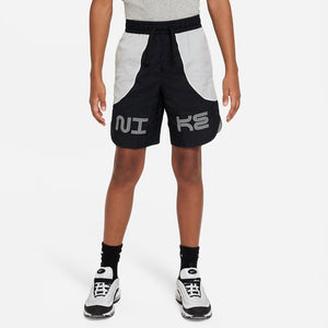 NA-Q41 (Nike Sportswear Amplify Big Kids' (Boys') Woven Shorts BLACK/LT SMOKE GREY) 12393069 NIKE