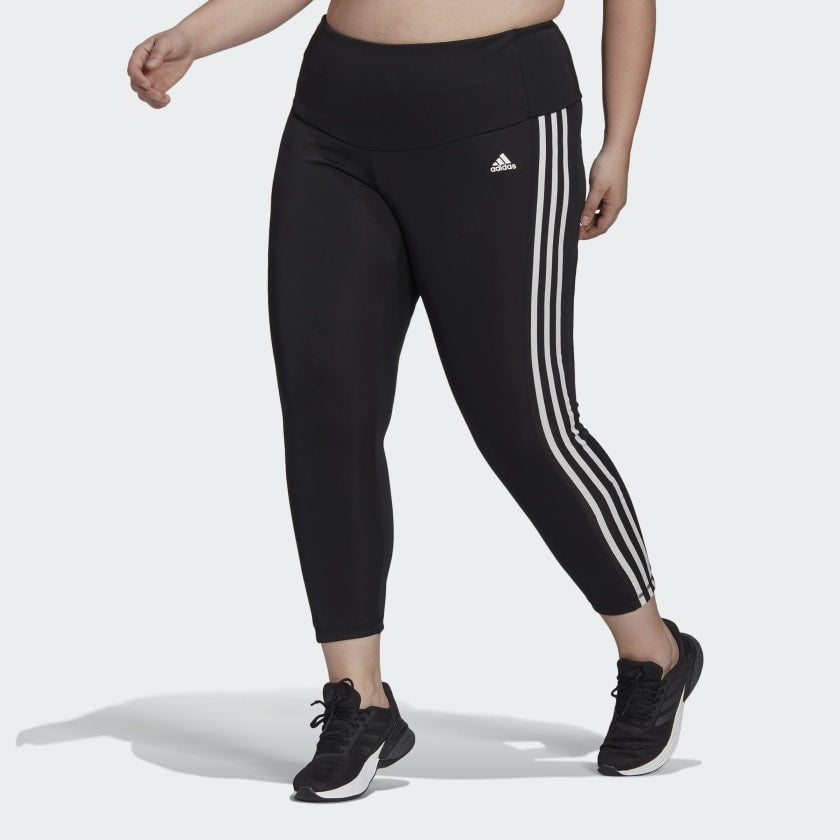 AA-G12 (Designed to move high rise 3-stripe 7/8 sport tights black/white) 102193585 ADIDAS