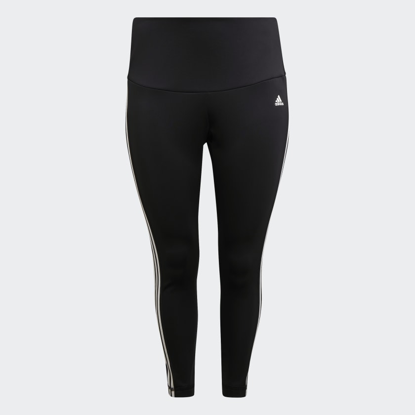 AA-G12 (Designed to move high rise 3-stripe 7/8 sport tights black/white) 102193585 ADIDAS