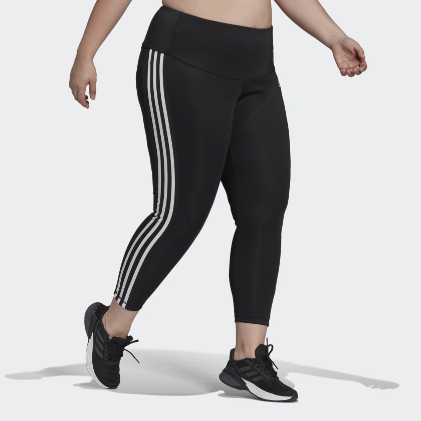 AA-G12 (Designed to move high rise 3-stripe 7/8 sport tights black/white) 102193585 ADIDAS