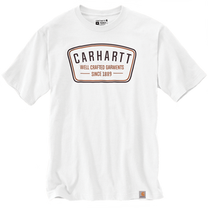 CHA-G5 (Carhartt force relaxed fit heavyweight short sleeve crafted graphic t-shirt white) 122393530