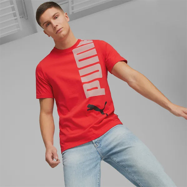 PA-Y7 (Puma essentials + logo lab tee for all time red/black) 32292250 PUMA