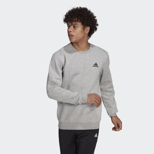 AA-F12 (Essential feelcozy sweatshirt medium grey heather/black) 102194095 ADIDAS