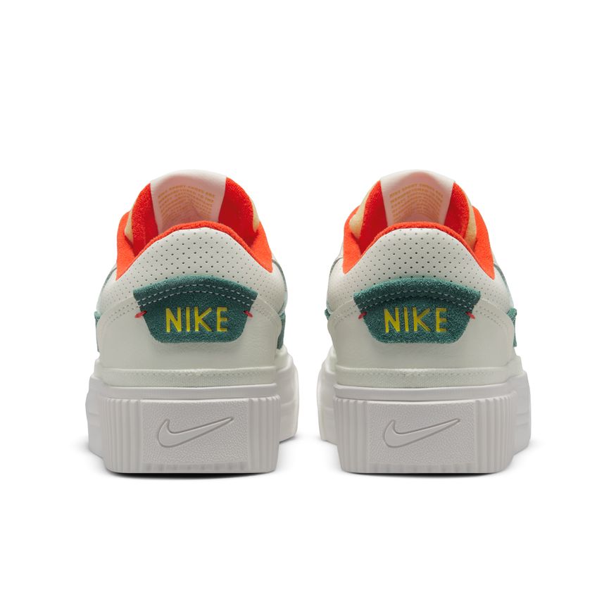 N-F134 (Nike womens court legacy lift sail/noble green/picante red/opti yellow) 22398184 NIKE