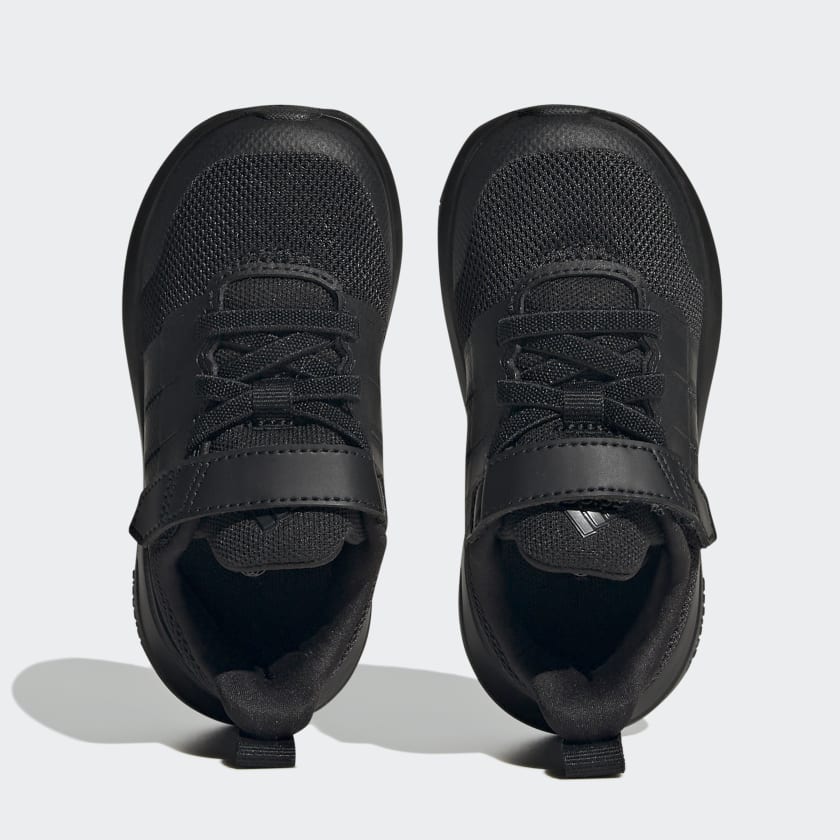 A-I65 (Adidas forta run 2.0 elastic lacetop strap shoes black/carbon) 22394095 ADIDAS