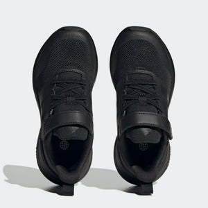 A-J65 (Adidas fortarun 2.0 elastic lace top strap shoes black/carbon) 22394605 ADIDAS