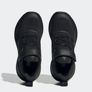 A-K65 (Adidas fortarun 2.0 elastic lace top strap shoes black/carbon) 22394605 ADIDAS