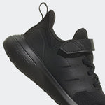 A-K65 (Adidas fortarun 2.0 elastic lace top strap shoes black/carbon) 22394605 ADIDAS