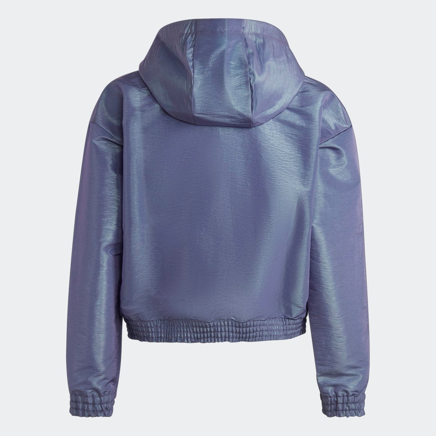 AA-U18 (Adidas dance loose fit woven half-zip hooded track top violet fusion/easy green/silver metallic) 22395115 ADIDAS