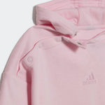 AA-B20 (Adidas hooded fleece tracksuit clear pink/heather grey) 32294605 ADIDAS
