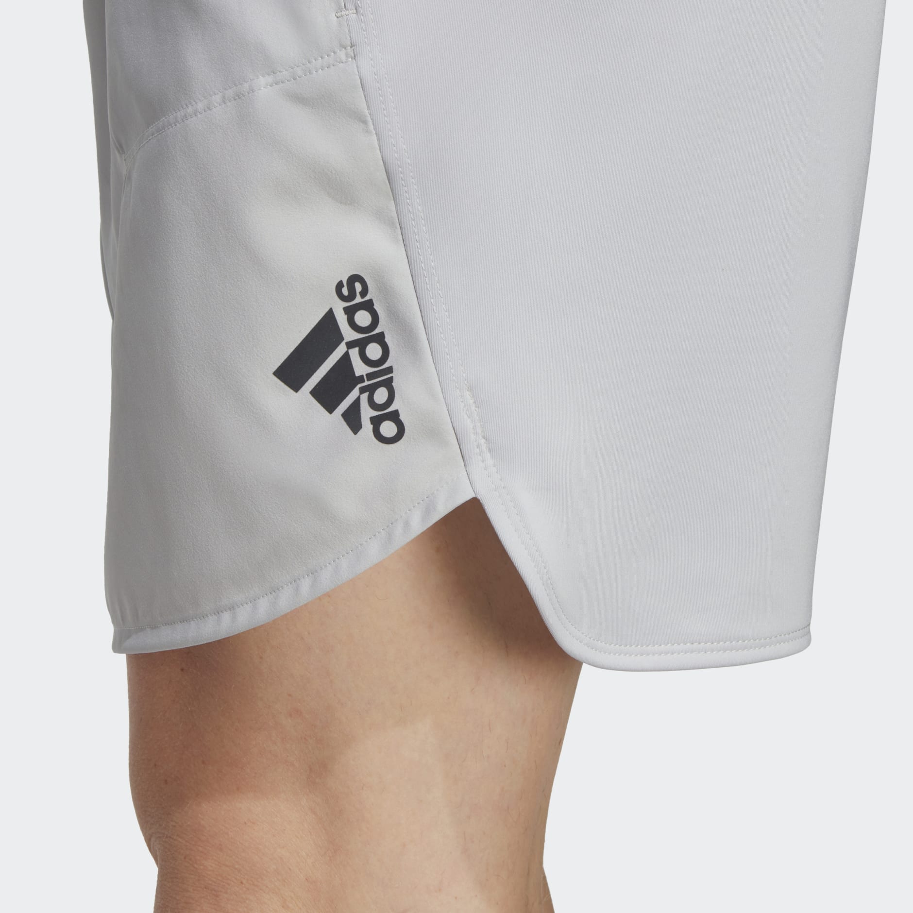 AA-P18 (Adidas designed for training shorts light solid grey) 22393840 ADIDAS