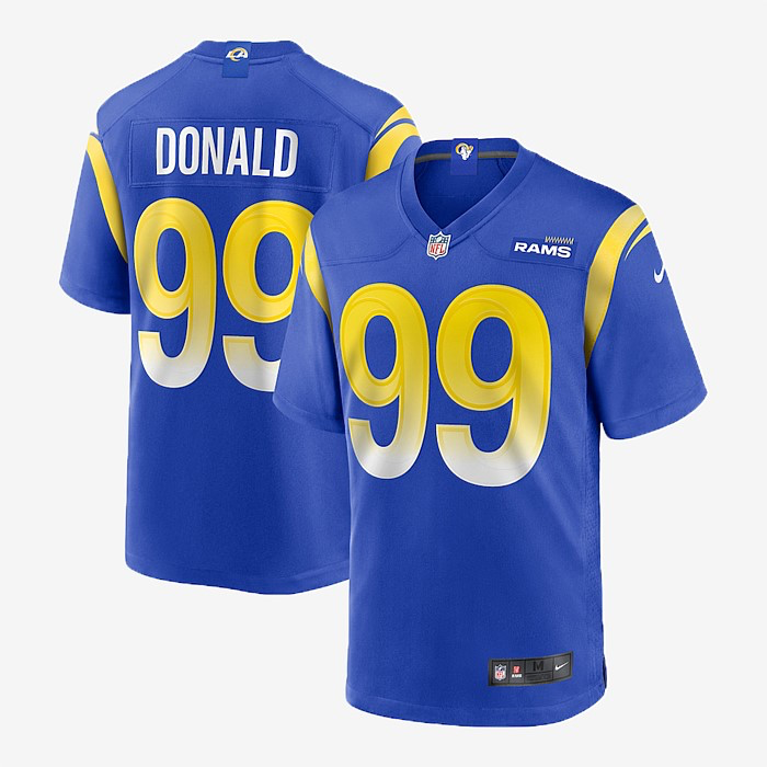 NA-J44 (Nike home los angeles rams aaron donald nfl game jersey hyper royal) 122398260