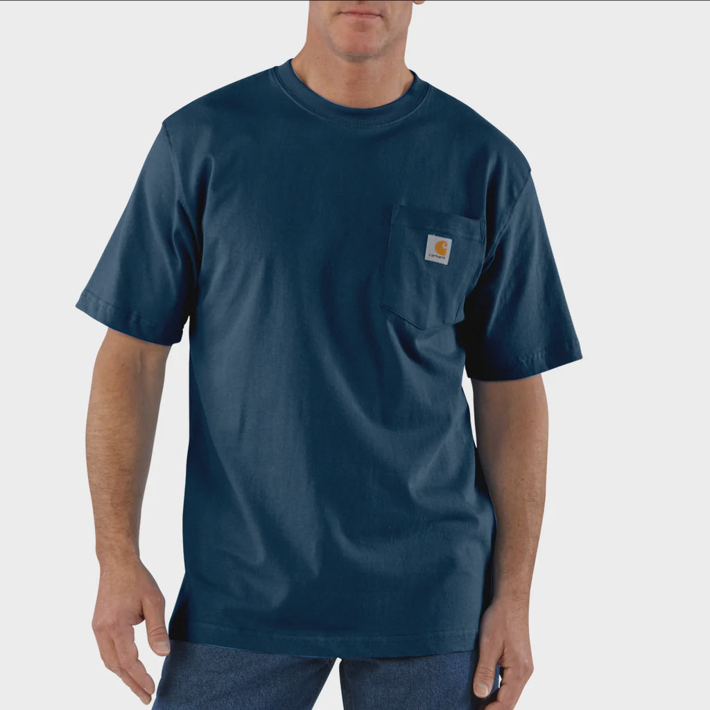 CHA-J3 (Carhartt workwear loose fit pocket t-shirt navy) 82292219 CARHARTT