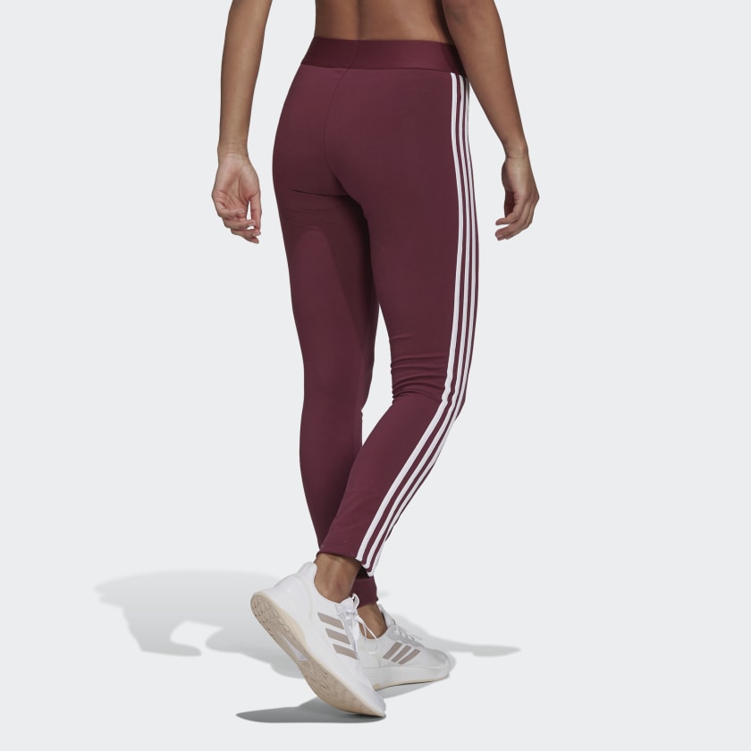 AA-C12 (Adidas loungewear essential 3-stripe leggings victory crimson/white) 102192815 ADIDAS