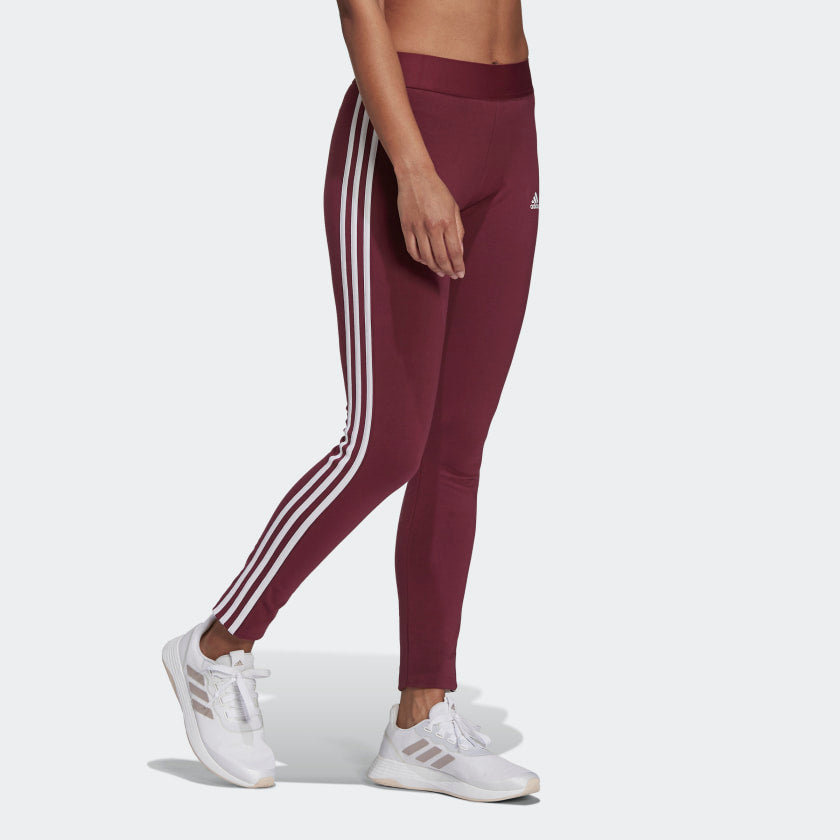 AA-C12 (Adidas loungewear essential 3-stripe leggings victory crimson/white) 102192815 ADIDAS