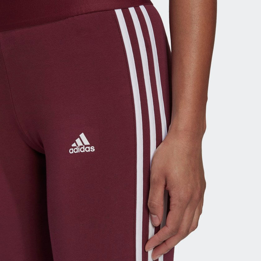 AA-C12 (Adidas loungewear essential 3-stripe leggings victory crimson/white) 102192815 ADIDAS