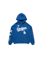 MJA-D11 (Majestic vintage sport oversize over the head hoodie dodgers faded royal) 72396956 MAJESTIC