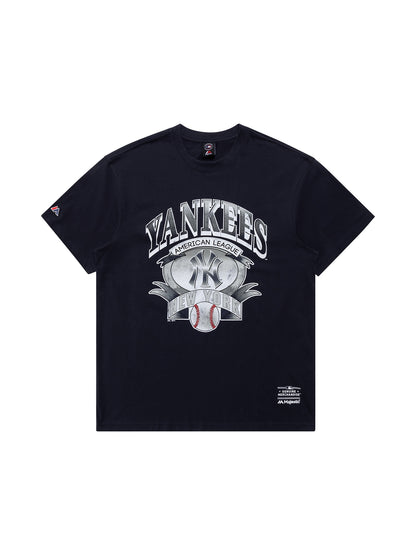 MJA-Y11 (Majestic vintage banner tee new york yankees true navy) 92393043