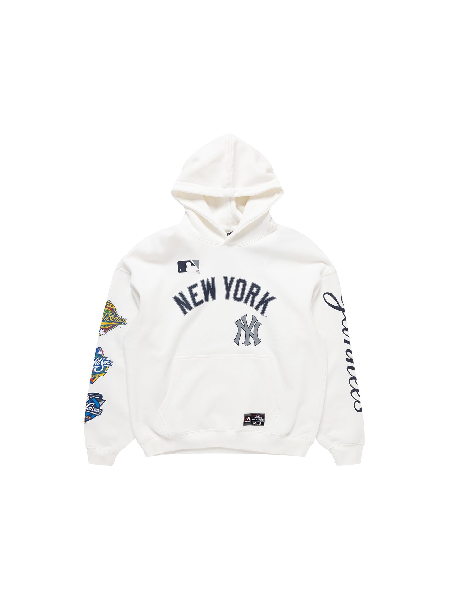 MJA-F11 (Majestic vintage sport oversize over the head hoodie yankees vintage white) 72396956 MAJESTIC