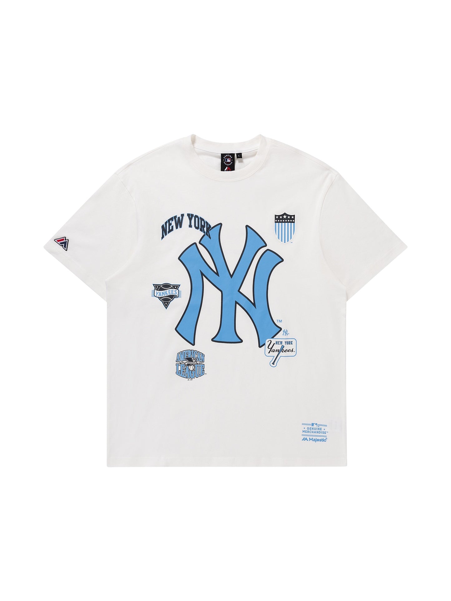 MJA-W12 (Majestic logomania tee new york yankees vintage white) 112393043