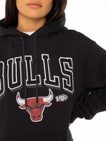 MNA-U20 (Vintage keyline logo hoody bulls faded black) 72294261 MITCHELL AND NESS