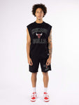 MNA-X16 (Oversize warm up muscle tee bulls black MNCG0409) 112193043 MITCHELL AND NESS