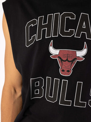 MNA-X16 (Oversize warm up muscle tee bulls black MNCG0409) 112193043 MITCHELL AND NESS