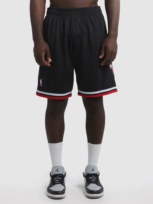 MNA-M30 (Mitchell and ness nba swingman shorts chicago bulls 97-98 alt black) 82398695