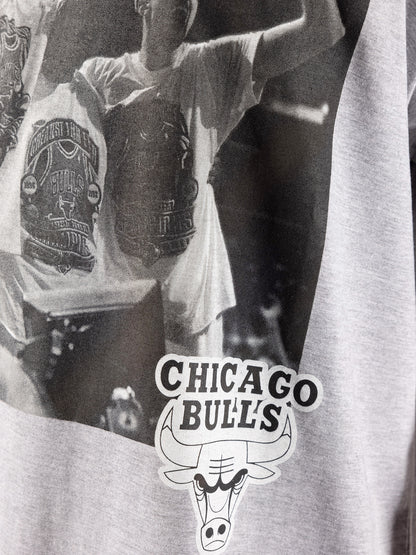 MNA-O20 (Basketball photo tee bulls rodman grey marle) 52293478 MITCHELL AND NESS