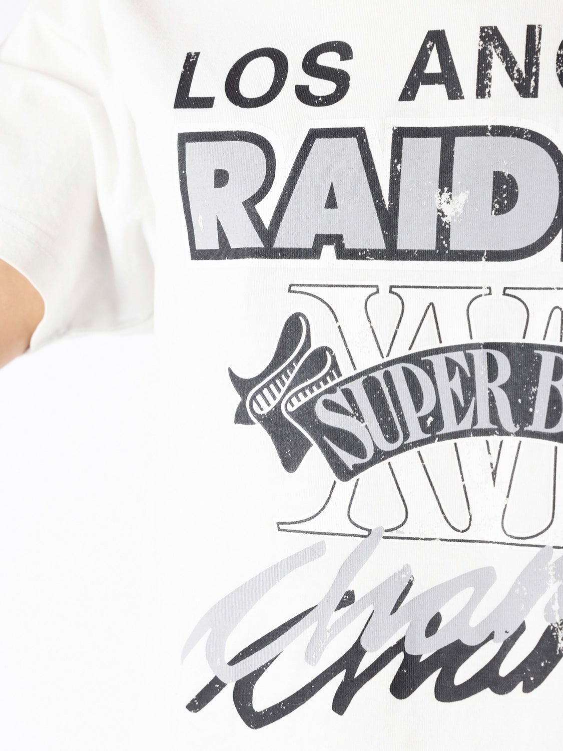 MNA-M16 (Vintage superbowl tee raiders vintage white MNLR0450W) 102193478 MITCHELL AND NESS